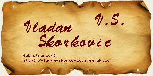 Vladan Skorković vizit kartica